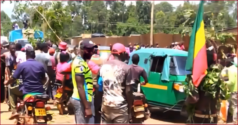 The riders were on a funeral convoy when they were hit by a vehicle.